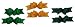 Apparel : CLEARANCE Set of 2 ~ Baby Loop Grossgrain Bows (Dark Green or Bright Green) Great Stocking Stuffers