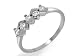 9ct White Gold Ladies Cubic Zirconia Fancy Half Eternity Ring