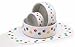 Ethical 7-1/2-Inch Paw Print White Stoneware Dish