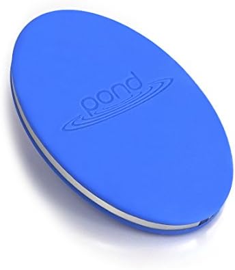 Pond Drop - Non-Slip Car / USB Wireless Qi Charging Pad for Samsung S6 / Edge / Plus Note 5 HTSC 8X and All Qi-Enabled Devices - Peri Sky and Brushed Aluminum