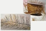 Gold Wired Eyelash Ribbon 2 inches