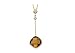 Diamond & Cinnamon Quartz Necklace 3.54 CTW 14K Gold