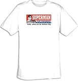 SUPERMAN FOR PRESIDENT Superhero Adult White T-shirt Tee Shirt