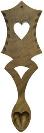 Welsh Love Spoon - Myheart shaped for yoy - Walnut (3B) in Gift Box