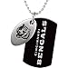 Stainless Steel Cincinnati Bengals Logo Double Dog Tag Necklace