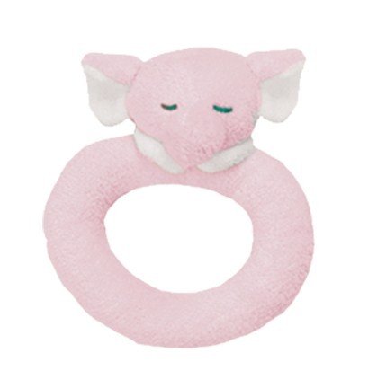 Angel Dear Ring Rattle, Pink Elephant
