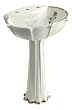 Kohler K-14269-WF Anatole Pedestal Lavatory, Biscuit