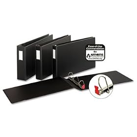 New-Cardinal 12112 - EasyOpen Slant-D Tabloid Reference Binder, 11 x 17, 1 Capacity, Black - CRD12112