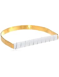 Sibilia Estribo White Bangle Bracelet, 9.4"