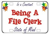  : Being A File Clerk Is a Constant State of Mind Two-Tone Raglan Sleeve Hooded Sweatshirt (Your Choice Of Colors)
