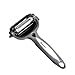 Lacheng 3 in 1 Rotatable Peeler for Fruits and Vegetables, Serrated / Wavy / Chipping, Cyclone Knife Head, Grey