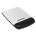 3M Professional Series II Adjustable Mouse Pad, With Gel Wrist Rest & Base Plate, Black/Metallic Gray
