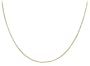 14k Yellow Gold 1mm Round Snake Chain Necklace, 16"