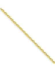 14k Yellow 20in Gold 1.4mm D/C Spiga Necklace Chain. Metal Wt- 5.36g