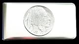 Sculpted Pewter Moneyclip - Indian Head Nickel - Sculpted Pewter Money Clip/Card Holder