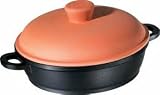  : Berndes SignoCAST 13 Inch Sauteuse Pan with Terra Cotta Clay Lid