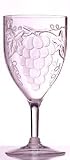 Jubilee 14 Ounce Acrylic Embossed Graped Goblet Set of 4 (A-514)