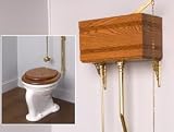 Mortised High Tank Toilet - Beaded Bowl - Polished Chrome