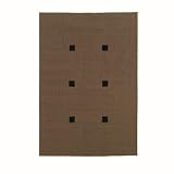 Lanai Squares Patio Rug - Tan
