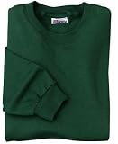 NEW Hanes Beefy-T - 100% Cotton Long Sleeve T-Shirt Deep Forest-S
