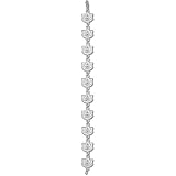 Auburn Tigers AU 3/8 7.5 Bracelet (Silver)
