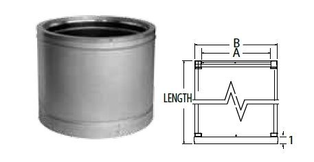 20'' x 36'' DuraTech Stainless Steel Chimney Pipe - 99604SS