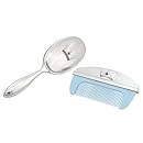 Stephan Baby Royalty Collection Keepsake Silver Plated Brush and Comb Set, Little Prince