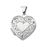 Sterling Silver Heart Shaped Locket 15x15.5mm