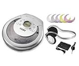 Coby Slim Personal CD Player With Car Kit And Interchangeable Color Inserts