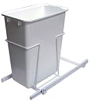 KV Slide Out Bin Single Narrow 30 Quart White