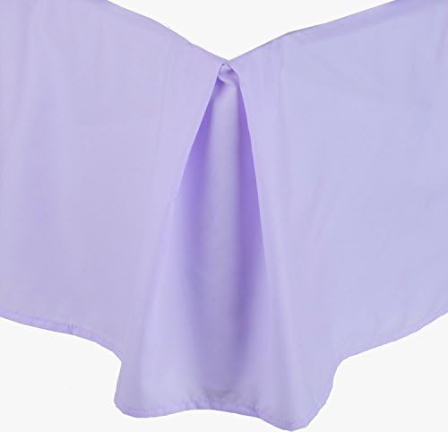 Clara Clark ® Premier 1800 Collection Solid Bed Skirt Dust Ruffle, Full Size, Lilac Lavender