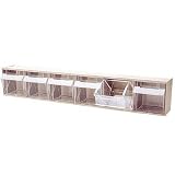 Quantum Storage Clear Tip Out Bin - 3 5/8in. x 23 5/8in. x 4 1/2in. Size
