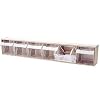 Quantum Storage Clear Tip Out Bin - 3 5/8in. x 23 5/8in. x 4 1/2in. Size