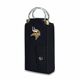 NFL Minnesota Vikings Metro Brunello Insulated Neoprene Two-Bottle Wine Tote with Corkscrew