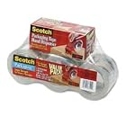 Click here to buy 3850 Premium Performance Packaging Tape, 2 x 55 Yards, Clear, Six Pack by Scotch.