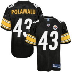 Reebok Pittsburgh Steelers Troy Polamalu Youth Premier Jersey Large