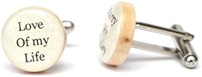 Groom wedding cufflinks. Wooden wedding cufflinks by Starlight Woods