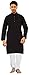 JBN Creation Men Black Cotton Kurta with White Pyjama RS.599.00