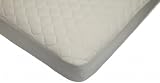 American Baby Company Organic Waterproof Natural Quilted Fitted Crib and Toddler Bed Mattress pad Cover