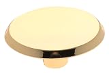 Amerock Contemporary 1-1/2-Inch Diameter Knob, Bright Brass #BP3413-3
