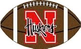 Nebraska Cornhuskers 24x15 Small Football Rug