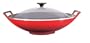 Le Creuset Enameled Cast-Iron 14-1/4-Inch Wok with Glass Lid, Red
