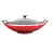 Le Creuset Cast Iron Wok with Glass Lid, Cerise, 36 cm