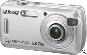 Sony DSC-S600 Digital Camera - Silver (6.0MP, 3 x Optical Zoom) 2.0" LCD
