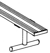 15' PORTABLE BENCH WITHOUT BACK