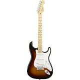 Cheap Fender American Standard Stratocaster : Electric Guitar 3 Tone Sunburst Maple Fretboard