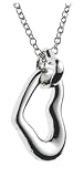 Sterling Silver Children's Double Heart Pendant, 14