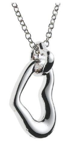 Sterling Silver Children's Double Heart Pendant, 14