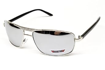 Click here to buy Aviator Brand Pilot Metal Sunglasses Mens Ladies Silver Mirrored Av23 by Aviator Brand.