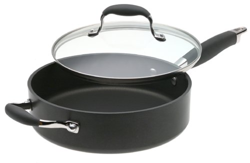 Anolon Advanced 10-Inch, 3-Quart Covered Saute with Helper Handle